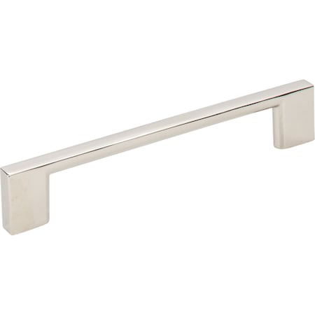 Jeffrey Alexander 128 mm Center-to-Center Polished Nickel Square Sutton Cabinet Bar Pull 635-128NI